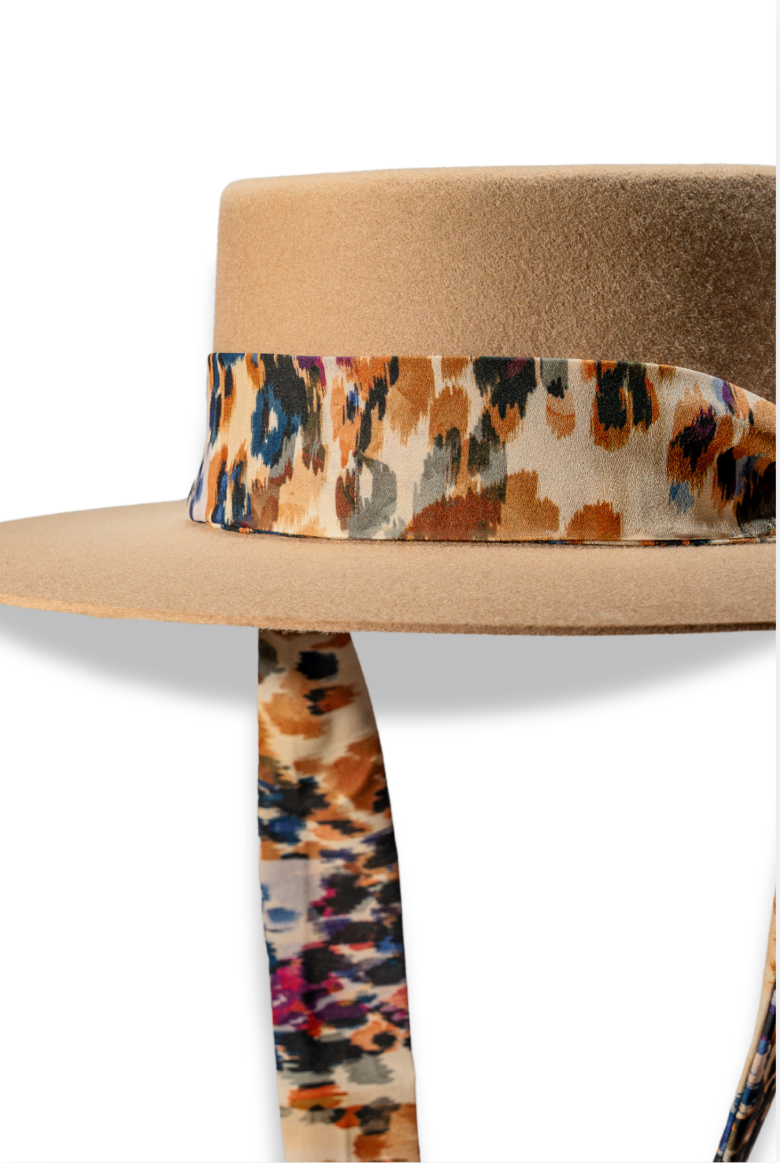 chapeau pour femme création française atelier en France chapeau élégant avec ruban en satin 